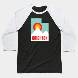 Brighton Utah State Retro Mountains Baseball T-Shirt